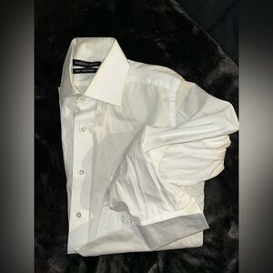 Saks Fifth Avenue Men's white ‘French Cuff’ Shirt